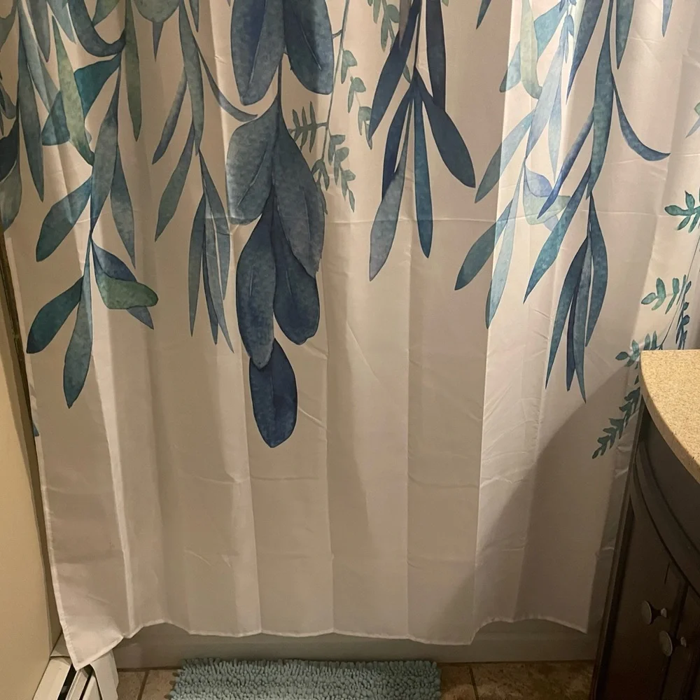 Leaf and Plant Shower Curtain